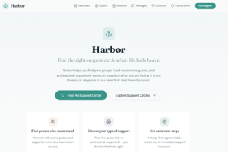 Harbor: Mental Health Support App
