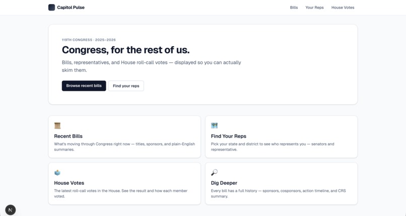 CapitolPulse – screenshot 1