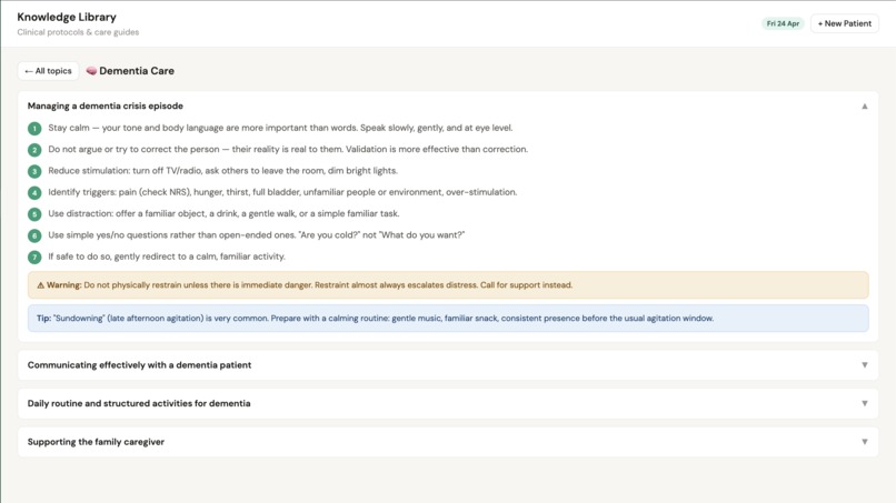 CareGuide : A helping hand for family and caretakers – screenshot 3
