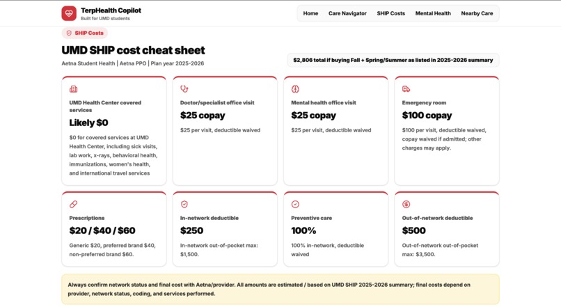 TerpHealth Copilot – screenshot 4