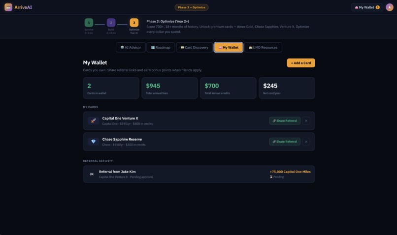 ArriveAI – screenshot 1