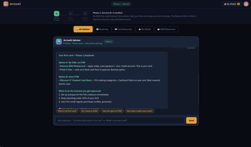 ArriveAI – screenshot 2