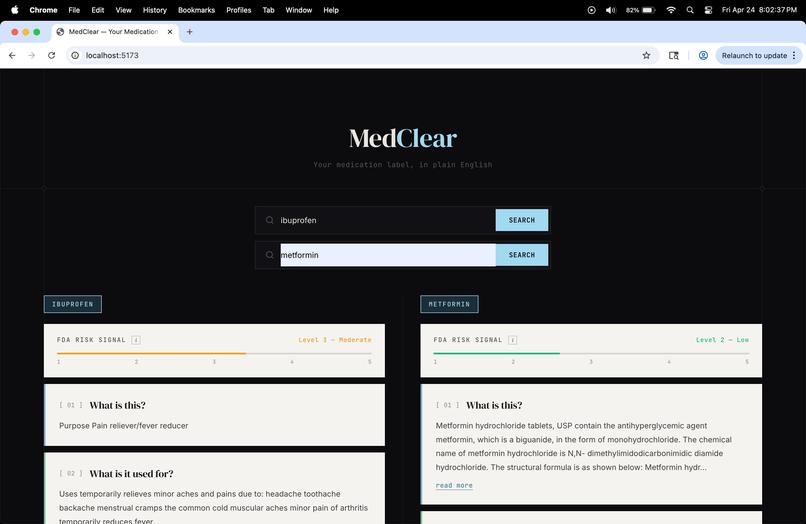MedClear – screenshot 1