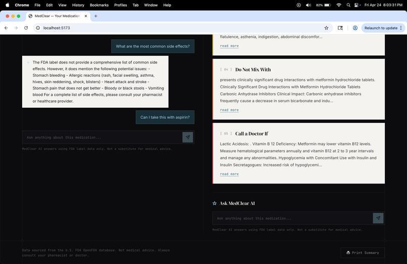 MedClear – screenshot 2