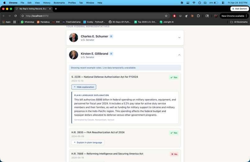 VoteTrace – screenshot 1
