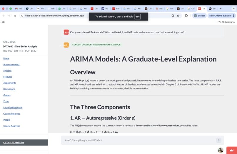 CoTA - Co-Teaching Assistant – screenshot 1