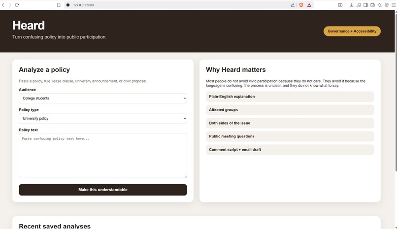 Heard – screenshot 1