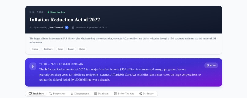 PolicyLens – screenshot 2