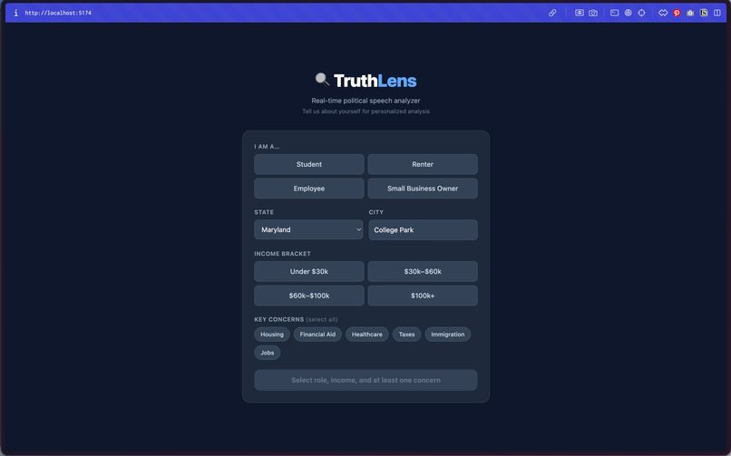 TruthLens – screenshot 1