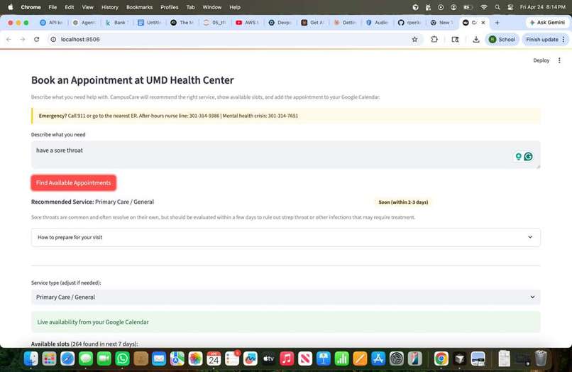 CampusCare – screenshot 2