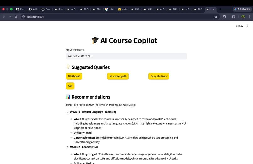 AI course copilot – screenshot 1