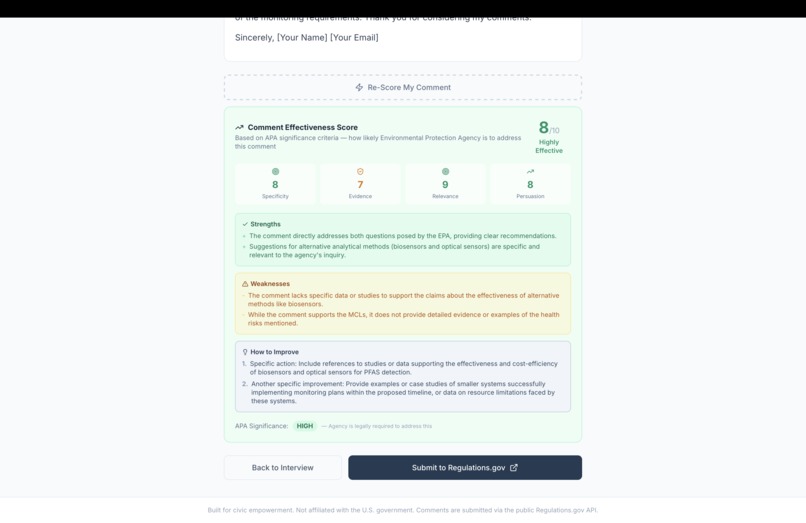 PolicyVoice – screenshot 1