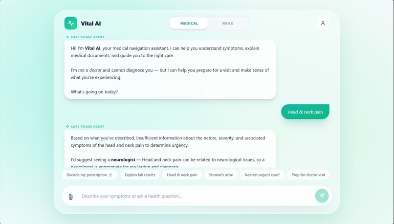 VitalCareAI - Healthcare Chatbot – screenshot 3