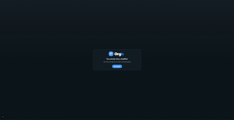 Orgis (Organised Real-time Global Inbox System) – screenshot 1