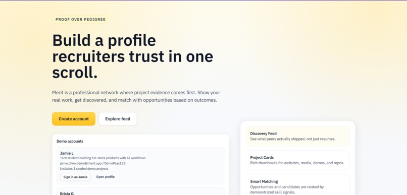 Merit – screenshot 1