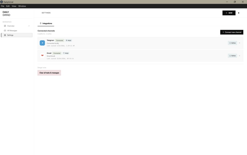 Daily Grind / Task prioritisation & breakdown – screenshot 2