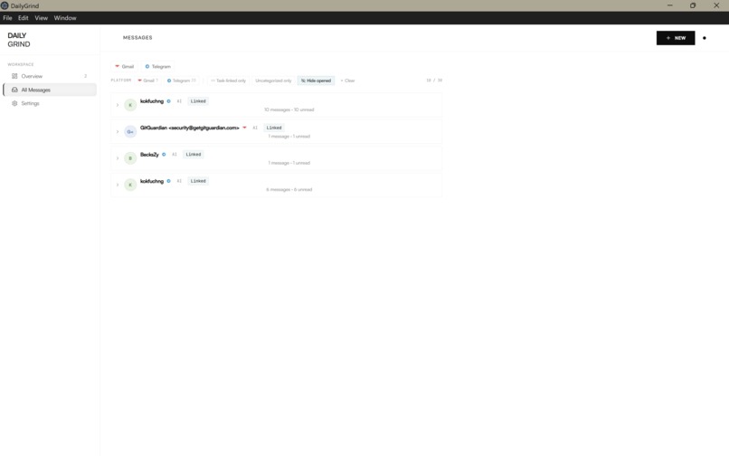 Daily Grind / Task prioritisation & breakdown – screenshot 3