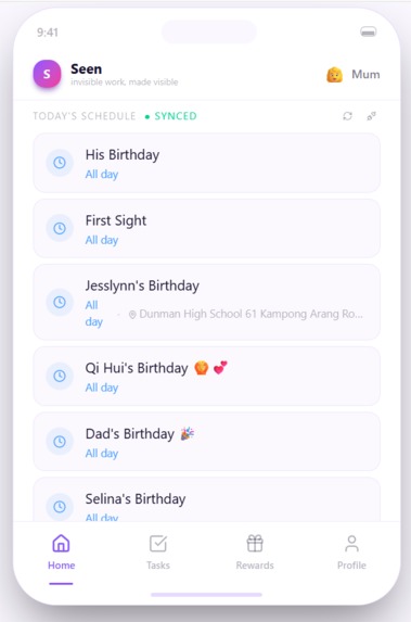 Seen – screenshot 2