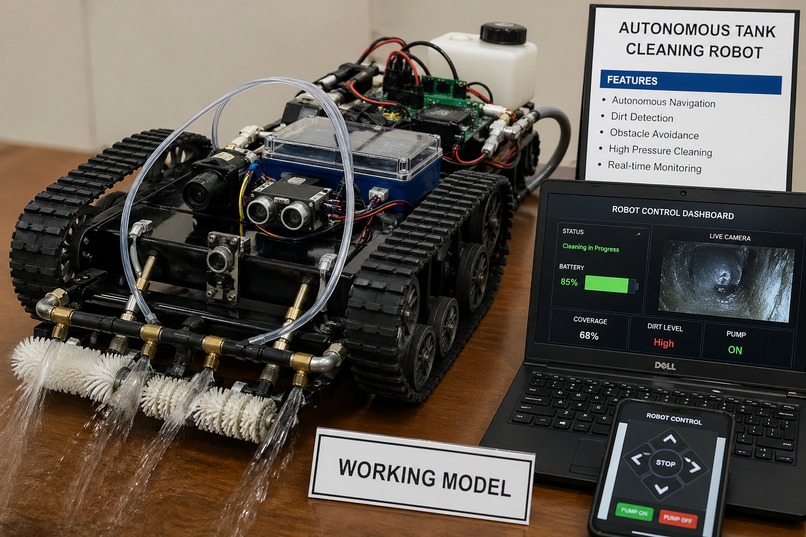 Fully Autonomous Tank Cleaning Robot – screenshot 1