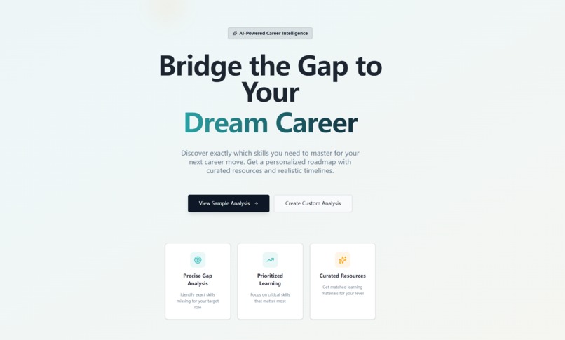 SkillGap Analyzer – screenshot 1
