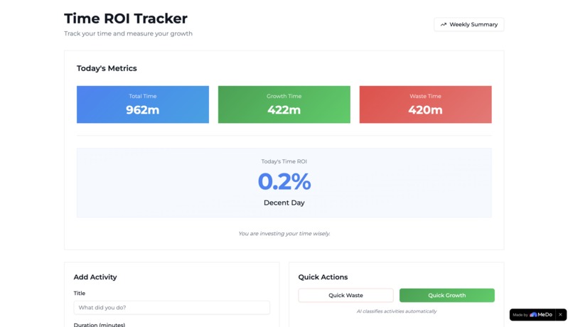time-ROI – screenshot 1