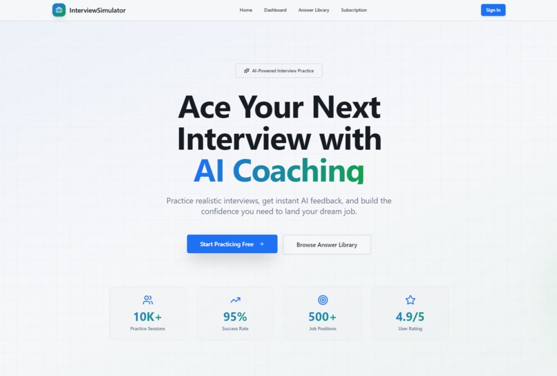 InterviewSimulator – screenshot 1