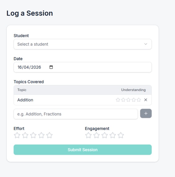 TutorTrackr – screenshot 2