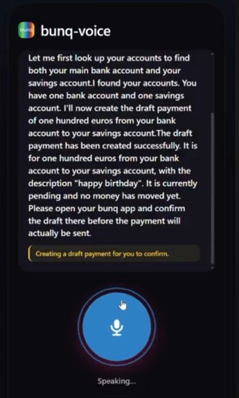 Bunq Voice – screenshot 2