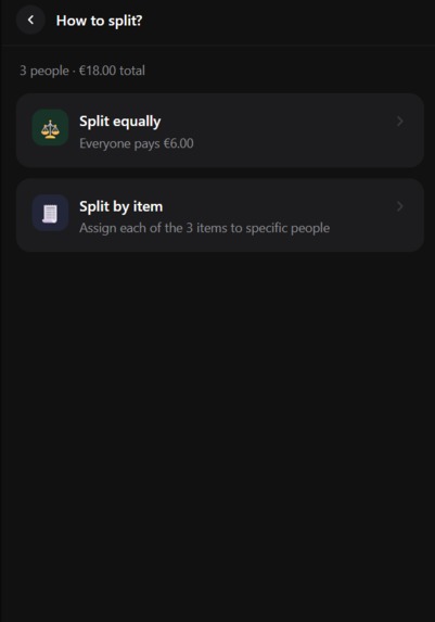 Smart Splitting, Personalized by Your Habits – screenshot 1