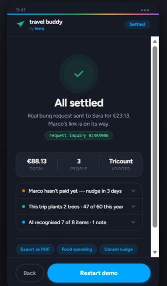 Travel Buddy - . Your AI travel assistant, inside bunq. – screenshot 5