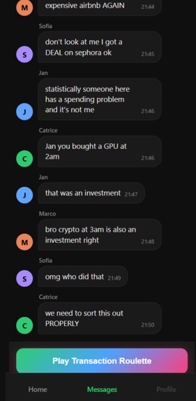 Transaction Roulette – screenshot 2