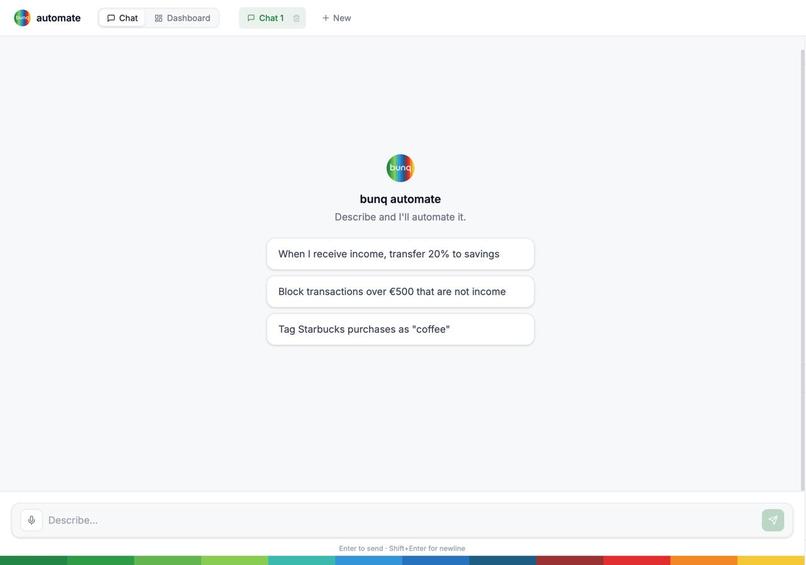 Bunql -- A DSL for Automating Your Money – screenshot 1