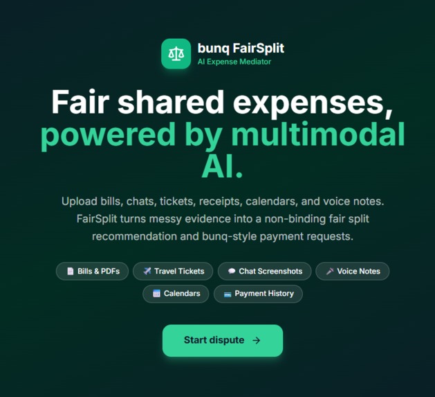 bunq FairSplit – screenshot 1