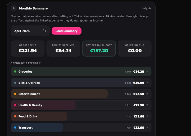 Tikkie split – screenshot 2