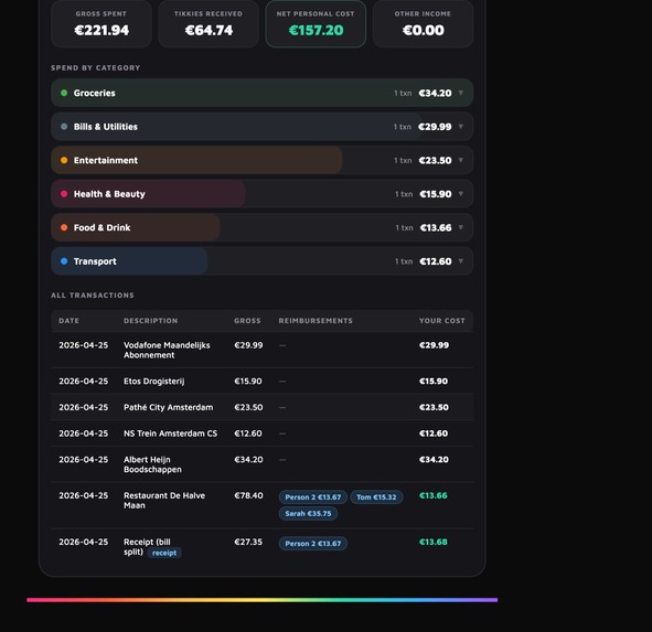 Tikkie split – screenshot 3