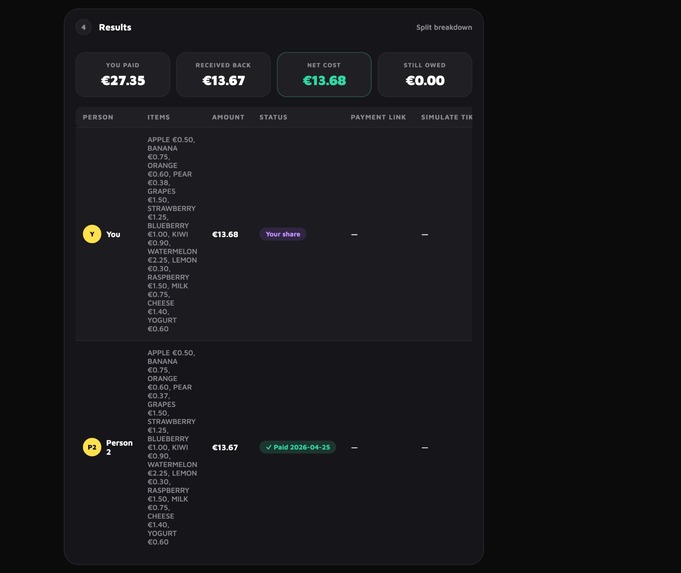 Tikkie split – screenshot 5