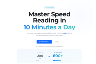SpeedReading Trainer
