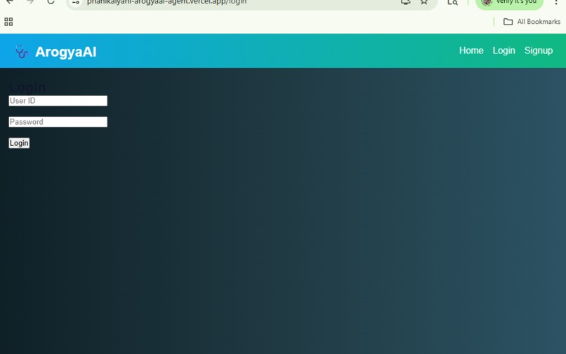 ArogyaAI-Health_Agent – screenshot 3