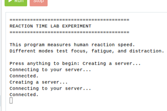 Reaction Time Lab Experiment