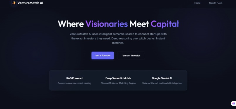 VentureMatch – screenshot 1