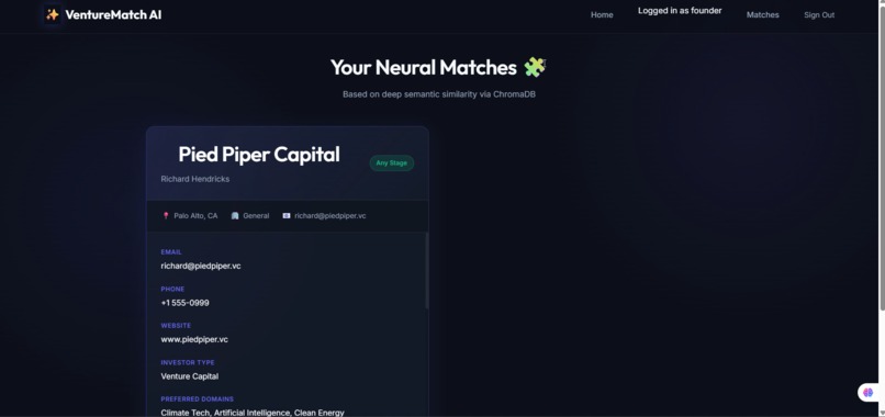 VentureMatch – screenshot 5