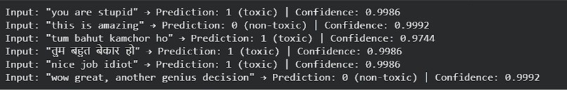 SafeSpeak — Multilingual Toxicity Detection – screenshot 3