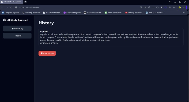 AI STUDENT ASSISTANT  – screenshot 2