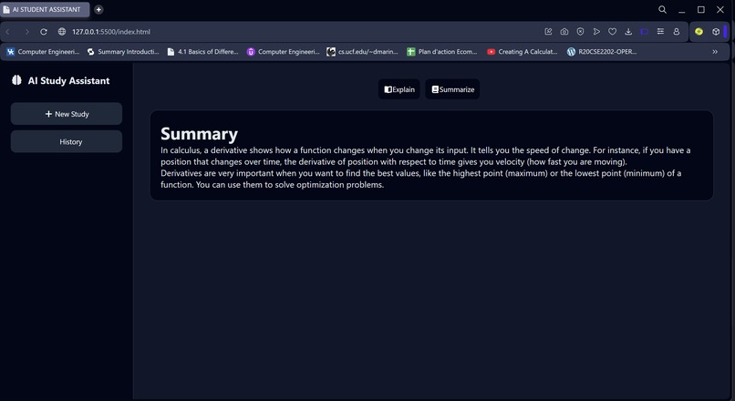 AI STUDENT ASSISTANT  – screenshot 4