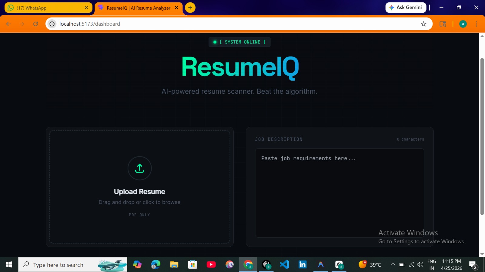 ResumeIQ | AI Resume Analyzer | Devpost