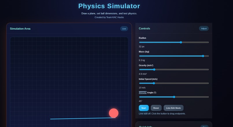 KAC Physics Sim – screenshot 1