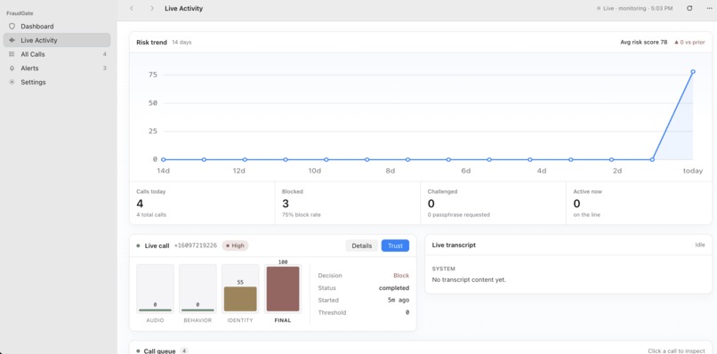 FraudGate – screenshot 2