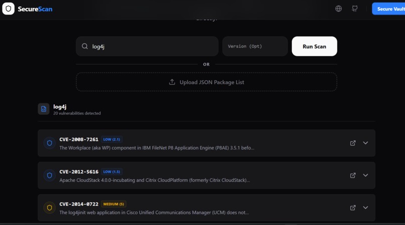 SecureScan – screenshot 2