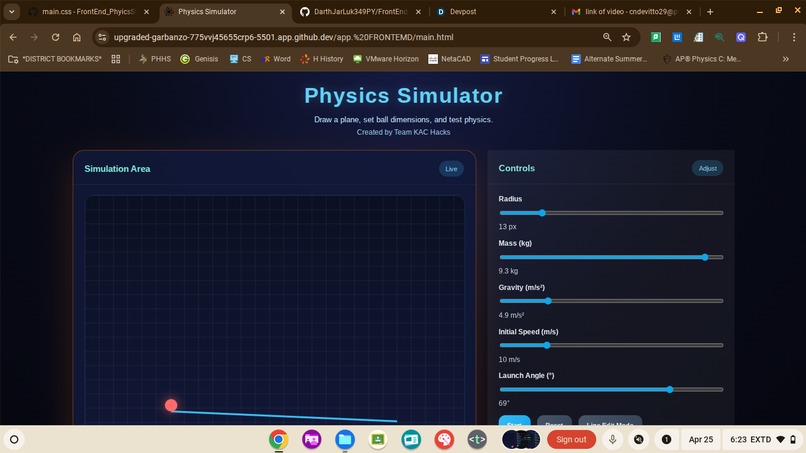 KAC Physics Sim – screenshot 2