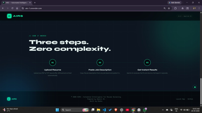 AIRS - Automated Intelligence for Resume Screening – screenshot 4